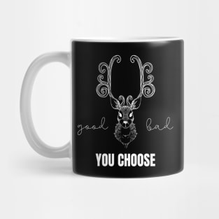 Evil Reindeer Good or Bad? You Choose Christmas Gifts Christmas Anticipation Christmas List Santa Claus Mug